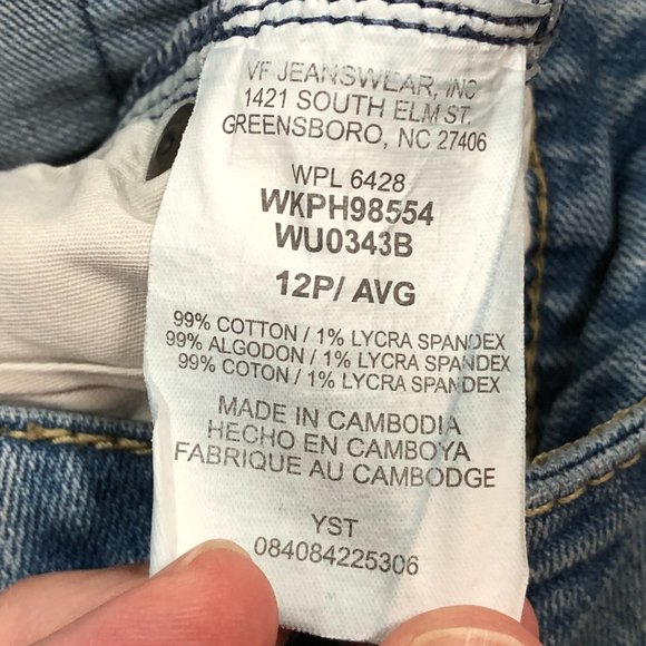 Aura Short Rise Women's 12P Denim Blue Jeans WPL 6428 - Picture 17 of 17